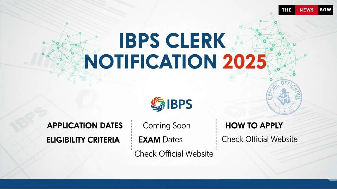 ibps clerk notification 2025